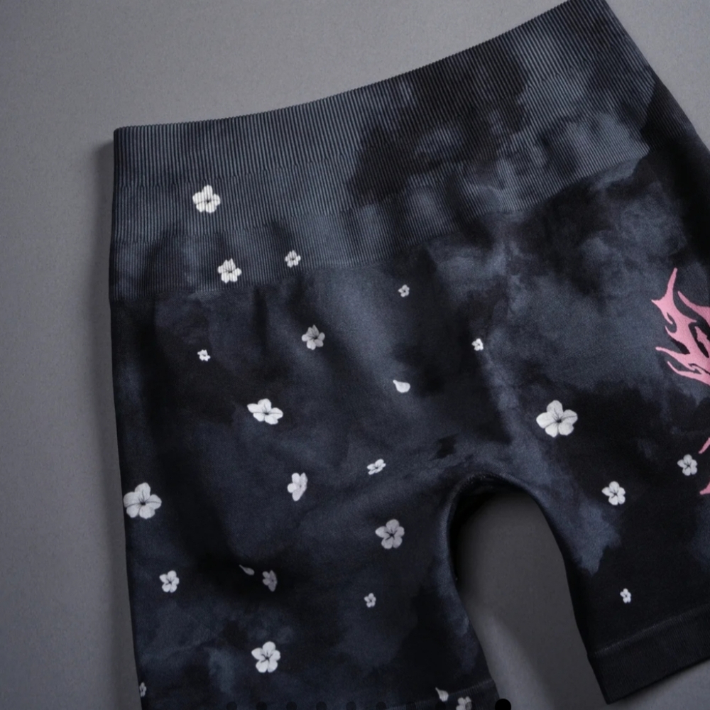 NWT Limited Edition: Darc Sport Cherry Blossom Workout Seamless Shorts